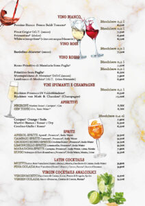 Menu Piazza Italia 2026 Italiano 06.2026