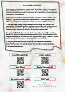 Menu Piazza Italia 2026 Italiano modifiche 01.07.2026